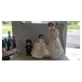 (3) Assorted Porcelain Dolls