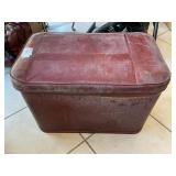 Vintage Pearl-Wick Upholstered Storage Hassock