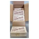 (6) Wooden "Cracker Barrel" Cheese Boxes
