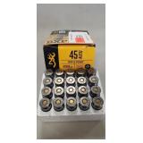(20) Rounds 45 Auto Ammo