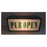 "PUB OPEN" Sign (12"ï¿½4.5"ï¿½5.5" / Double Sided)