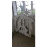 Hand Crafted Wooden Navitity Scene