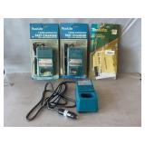 (3) Makita Automotive Fast Chargers