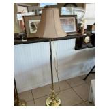 Swing-Arm Brass-Like Floor Lamp