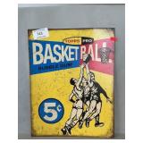 Retro Topps Basketball Advertising Sign