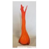 (1) Vintage Art Glass Vase (15.5" Tall)