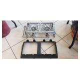 Vintage Cast Iron Dual-Burner Camp Stove