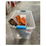 Box Lot With Bench Vise, Ball Hitches