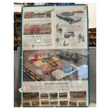 Framed Vintage Car Ads