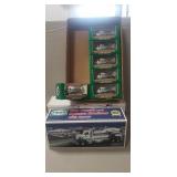 (1) 2014 Hess Truck & (6) 2005 Hess Miniature Toy