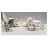 Tray Lot Of Assorted Vintage Ceramic Planters &