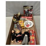 Lot With Campbellï¿½s Coasters, Vintage Candles,