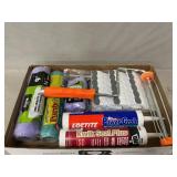 New Paint Rolls & Clothespins, Sealant, Paint