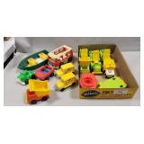 Tray Lot Of Assorted Vintage Fisher-Price Toys