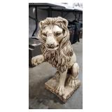 (1) Decorative Ceramic Lion Statue (23" Tall)