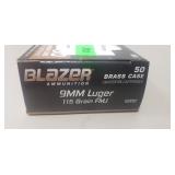 (50) Rounds 9mm Luger Ammo