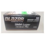 (50) Rounds 9mm Luger Ammo