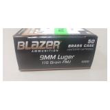 (50) Rounds 9mm Luger Ammo
