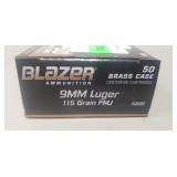 (50) Rounds 9mm Luger Ammo
