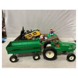 Ertl Teactor & Wagon, Die-Cast, Plastic Tractors