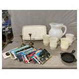 Vintage Kool-Aid Pitcher & Cups, Brass