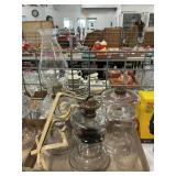 Vintage Oil Lamp, Bases, Bracket