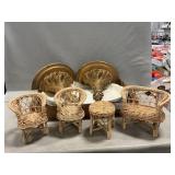 Mini Rattan Furniture, Wall Shelf Sconces,