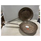 Pair Of Large Vintage Cook Pans