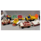 Tray Lot Of Assorted Vintage Fisher-Price Toys