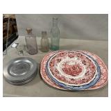 Transferware, Vintage Bottles, Lebanon Landmark