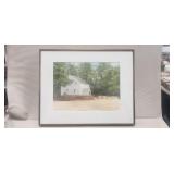 (1) Framed Original Watercolor Painting By Dan