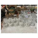 Duncan & Miller Teardrop Champagne Glasses &