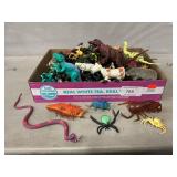 Lot Of Toy Insects, Dinosaurs, Animals