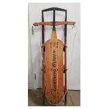 (1) Lightning Guider Wooden Snow Sled (53" Long)