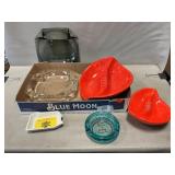 MCM Ceramic Ashtrays, Advertising, Asst. Ashtrays