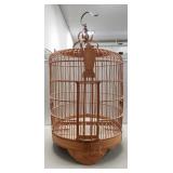 Wooden Bird Cage (28" Tall/15" Diameter)