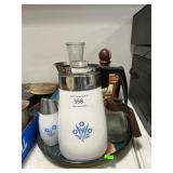 Corning Coffeepot & Sugar, Coca-Cola Tray, Jelly