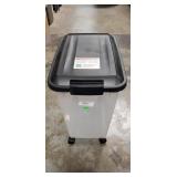 (1) Plastic Storage Container w/ Wheels