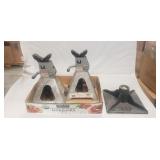 (2) Jack Stands & (1) 8"ï¿½8" Stamper (No Handle)
