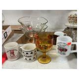 Copper Based Bowls, Hershey Mugs & Glasses,