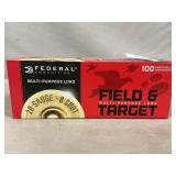 (100) Federal 20 Gauge Shotgun Shells