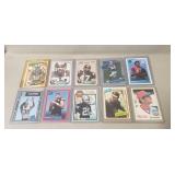 (8) Assorted NFL Football Cards & (2) Baseball