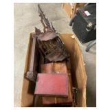 Box Lot With Corner Shelf, Jewelry Box, Book Box