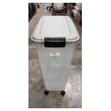 (1) Plastic Storage Container w/ Wheels