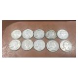 (10) U.S. Silver Quarters (90% Silver)