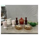 Colored Glass, Milk Glass, Iridescent, Candy