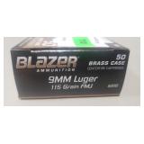 (50) Rounds 9mm Luger Ammo