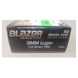 (50) Rounds 9mm Luger Ammo