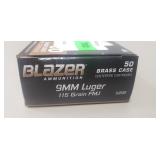 (50) Rounds 9mm Luger Ammo