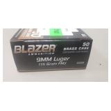 (50) Rounds 9mm Luger Ammo